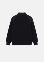 ⁦Men Mixed Fabric Track Jacket⁩ - الصورة ⁦6⁩