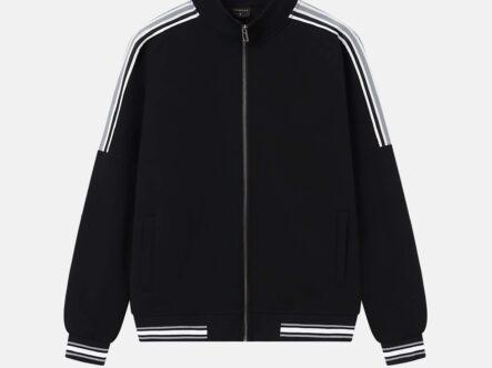 Men Striped Track Jacket