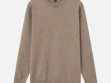 Men Knitted Fabric Plain Blouse