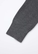 Men Knitted Fabric Plain Sweater - Image 5
