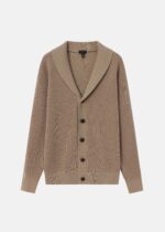 Men Knitted Fabric Patterned Sweater