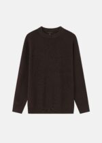 Men Plain Knitted Fabric Blouse