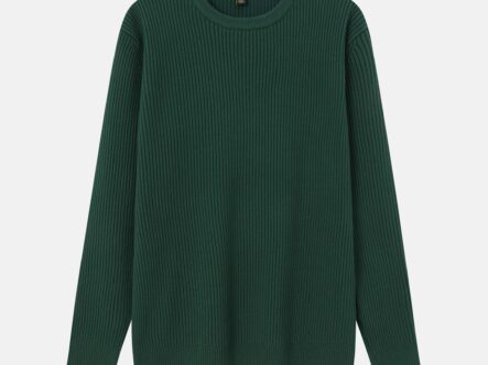 Men Striped Knitted Fabric Blouse