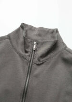 Women Plain Scuba Fabric Track Jacket - Image 2