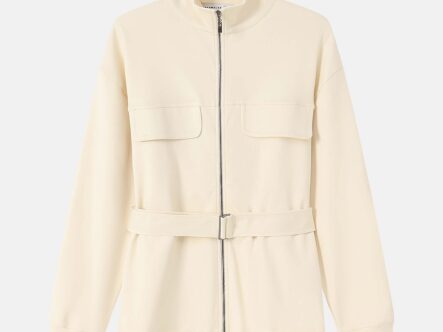 Women Plain Scuba Fabric Track Jacket