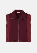 Women Plain Scuba Fabric Vest