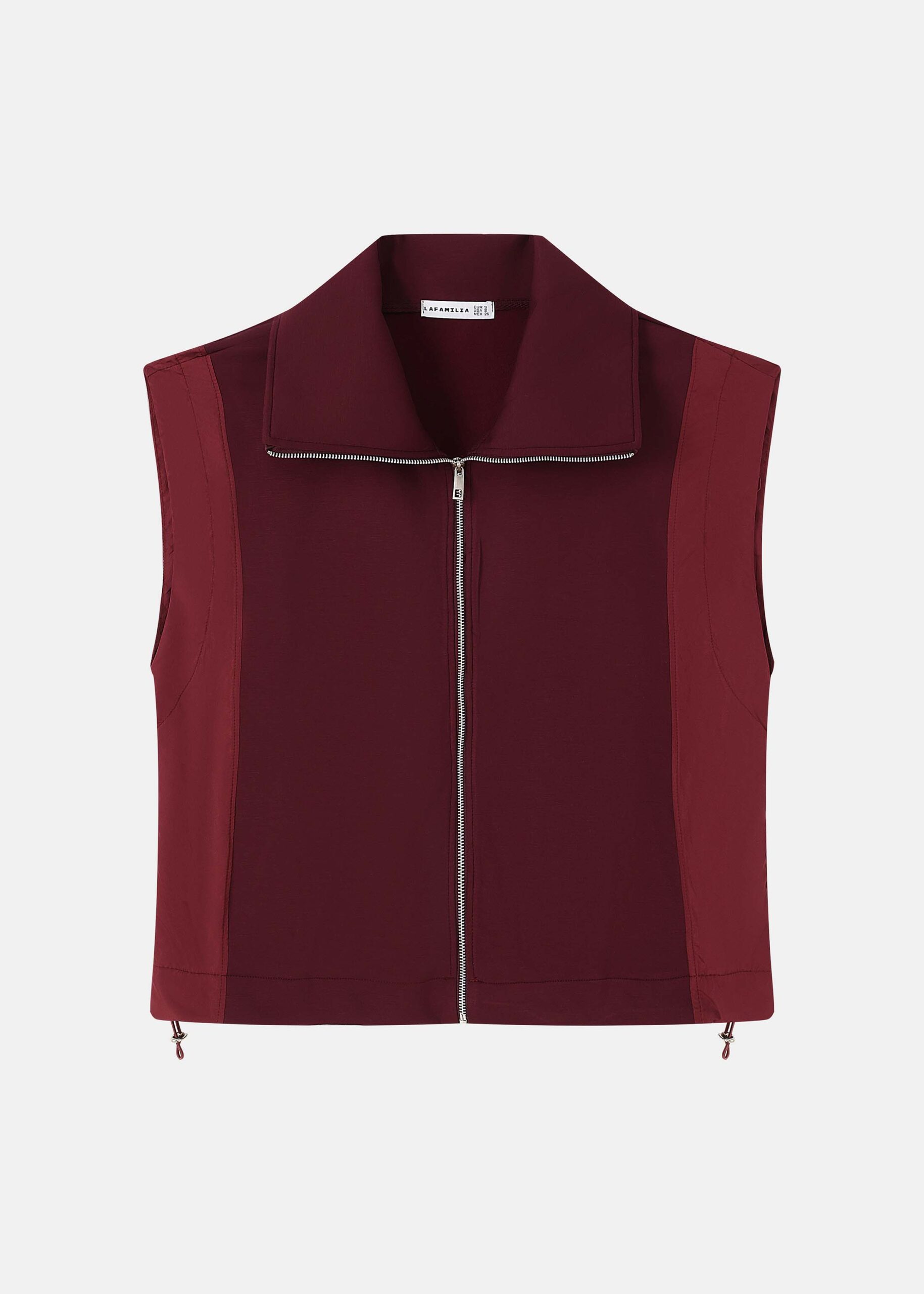 6225203014528-a Women Plain Scuba Fabric Vest - Image 1