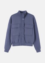 Women Plain Scuba Fabric Track Jacket