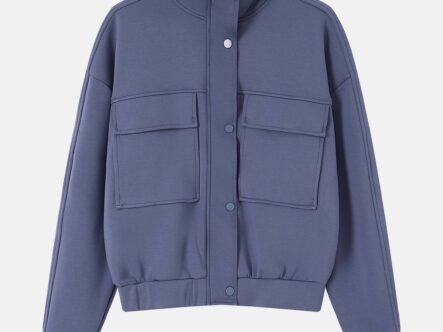 Women Plain Scuba Fabric Track Jacket