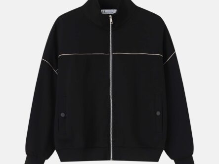 Women Plain Scuba Fabric Track Jacket