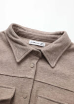 Women Striped Fabric Jacket - Image 2