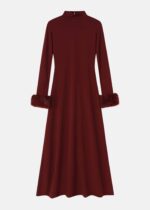 فستان نسائي سادة طويل