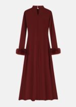 ⁦فستان نسائي سادة طويل⁩ - الصورة ⁦6⁩