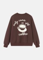 ⁦سويتشيرت نسائي بطباعة "Sunrise Coffee"⁩ - الصورة ⁦7⁩