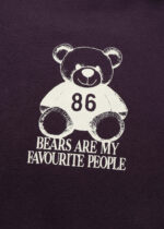 ⁦هودي نسائي بطباعة "Bears are my Favourite People"⁩ - الصورة ⁦4⁩