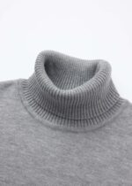 Kids Boy Turtleneck Plain Blouse - Image 2