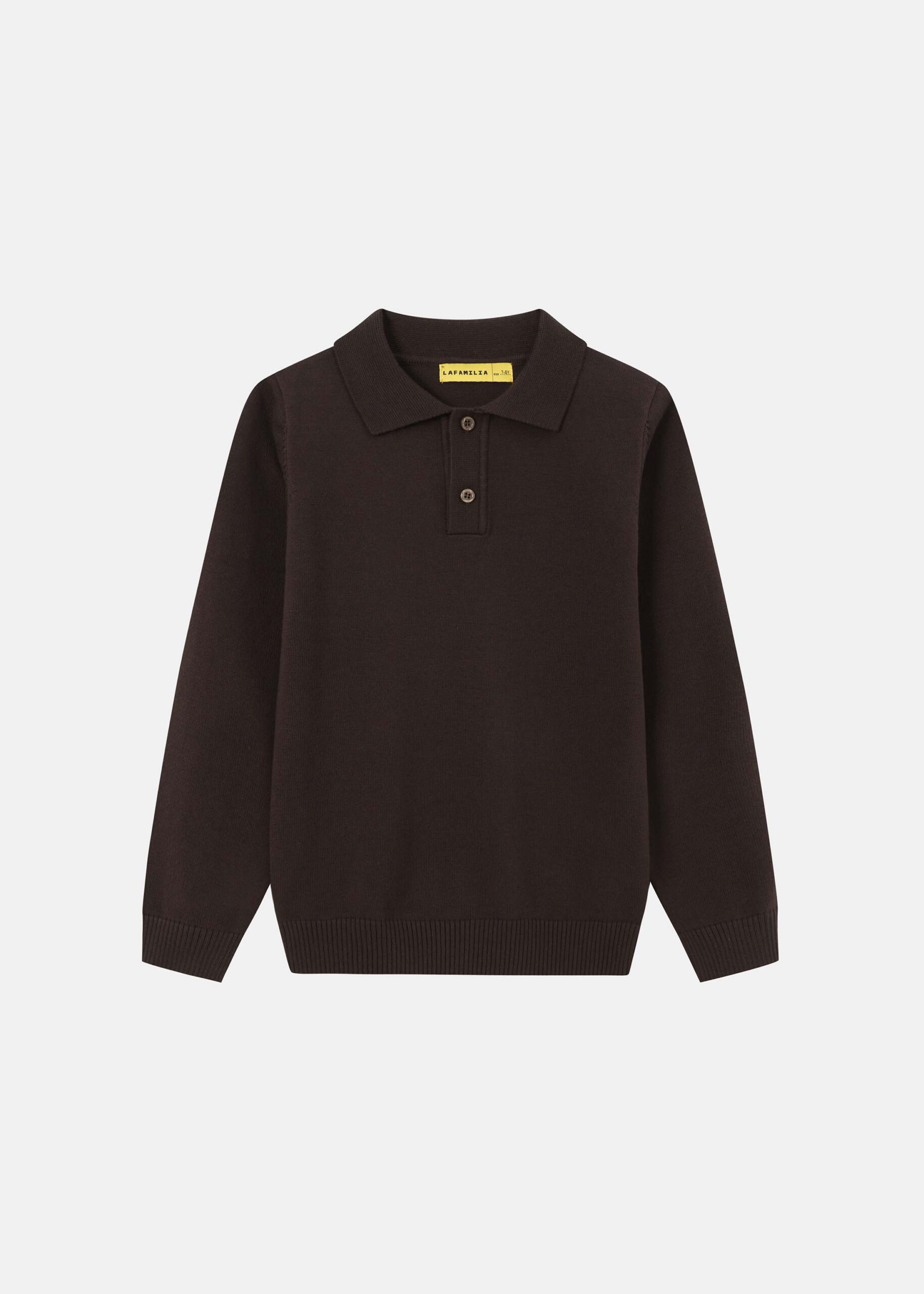 6225316028516-a Kids Boy Knitted Fabric Polo Shirt - Image 1