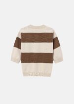 Kids Boy Knitted Fabric Striped Blouse - Image 6