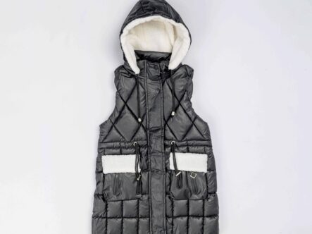 Kids Girl Fur Decor Vest