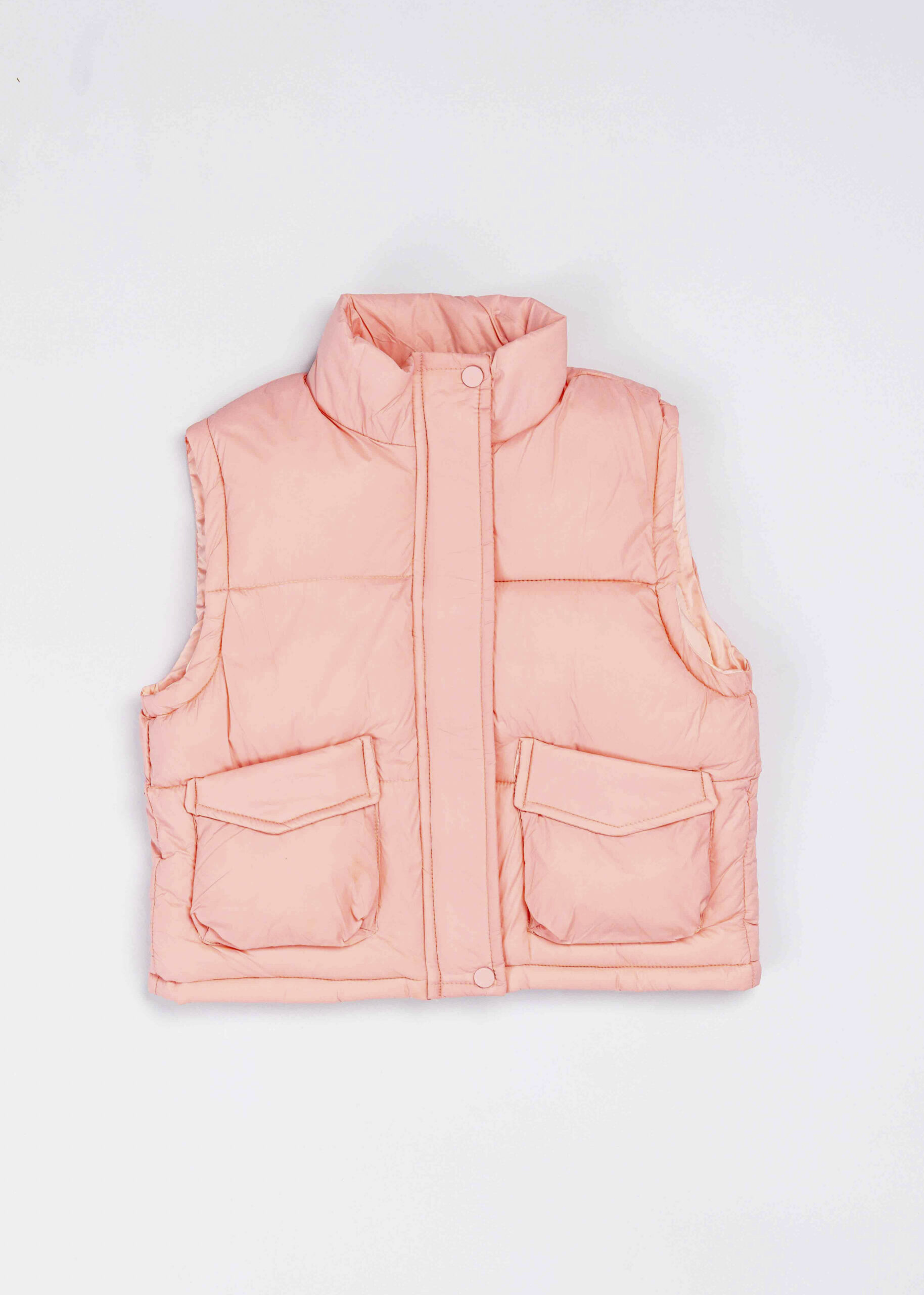 6225403039213-a Kids Girl Plain Vest - Image 1