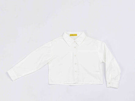 Kids Girl Cropped Plain Shirt