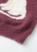 Kids Girl Hairy-Knitted Short Dress - Image 4