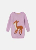 Kids Girl Knitted Fabric Short Dress