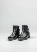 ⁦Kids Girl Leather Boots⁩ - الصورة ⁦2⁩