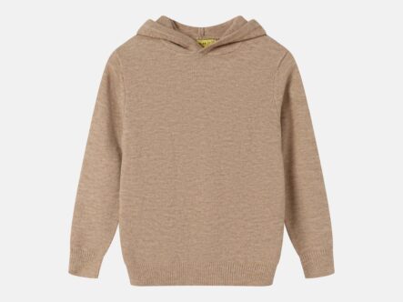 Baby Boy Knitted Plain Hoodie