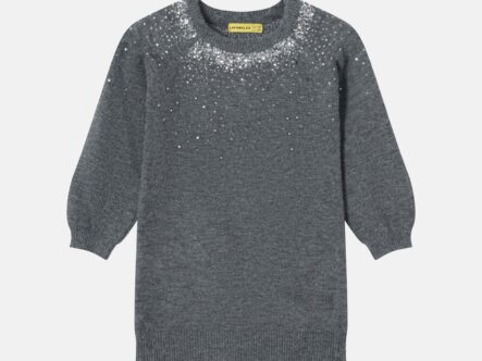 Baby Girl Strass Decor Short Dress