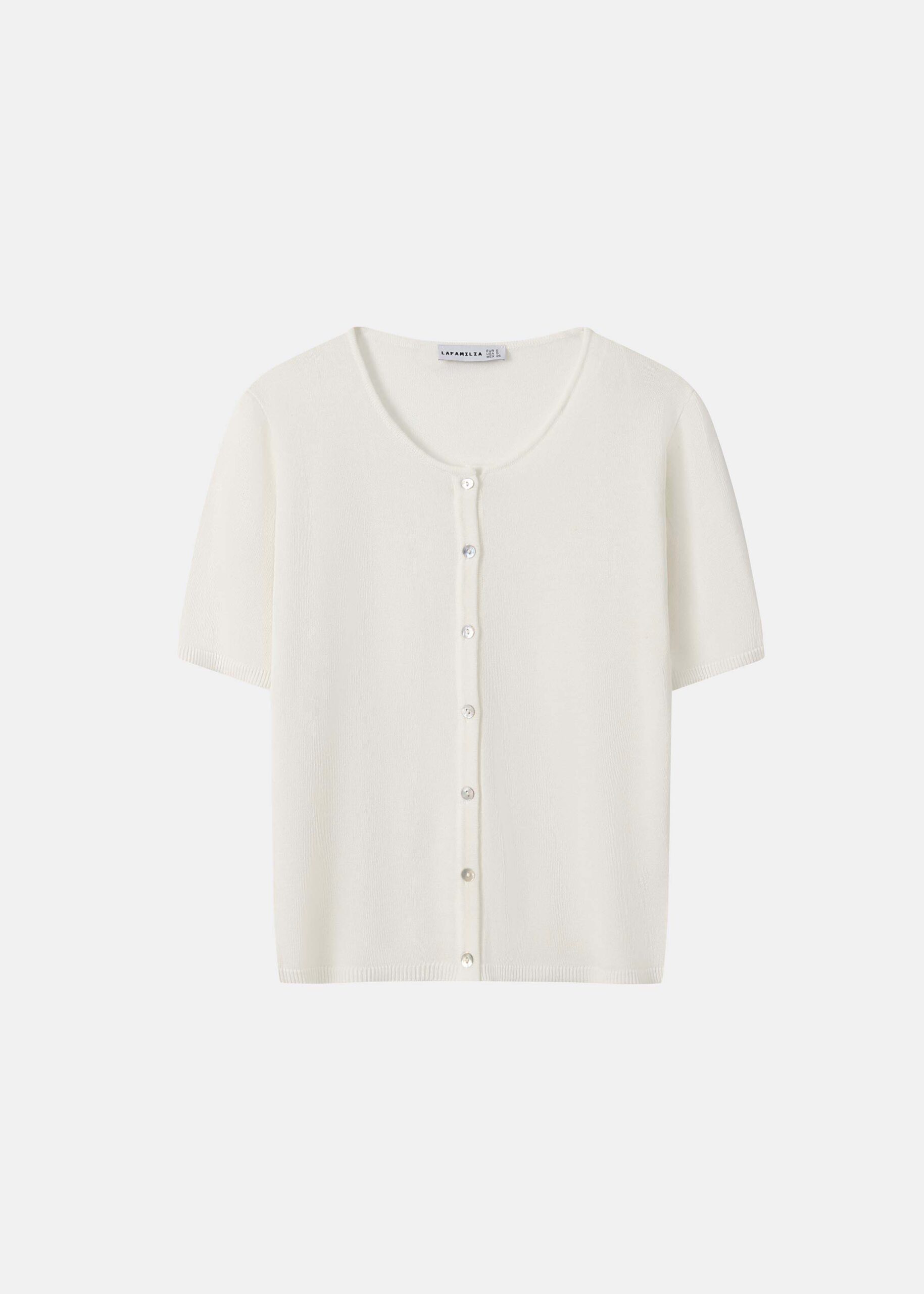 Women Short Sleeve Knit Cardigan
