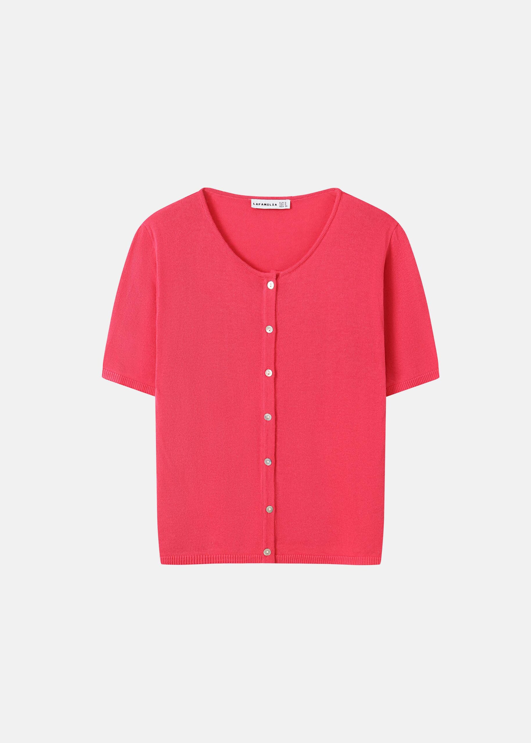 Women Short Sleeve Knit Cardigan