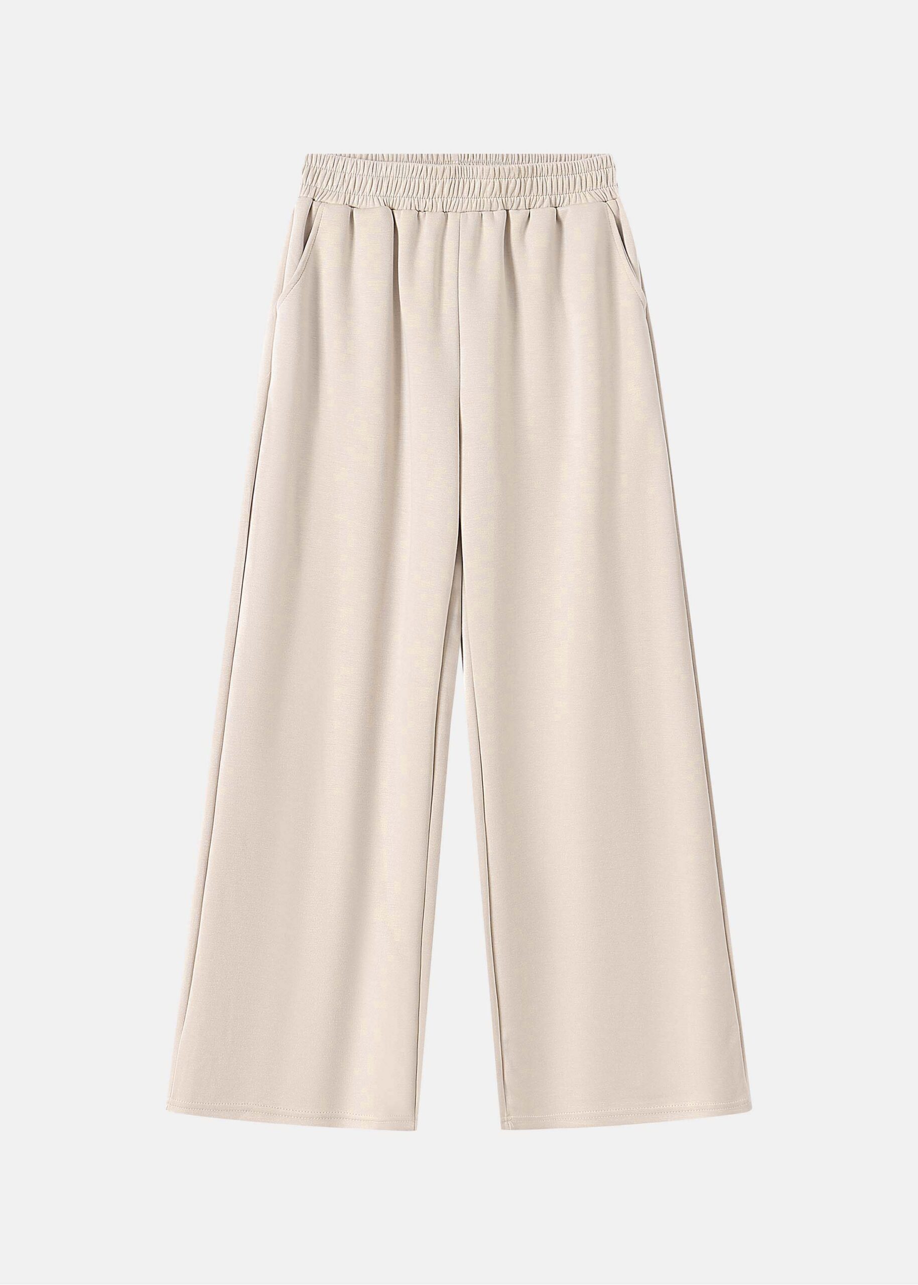 Women Scuba Elastic Waist Trouser
