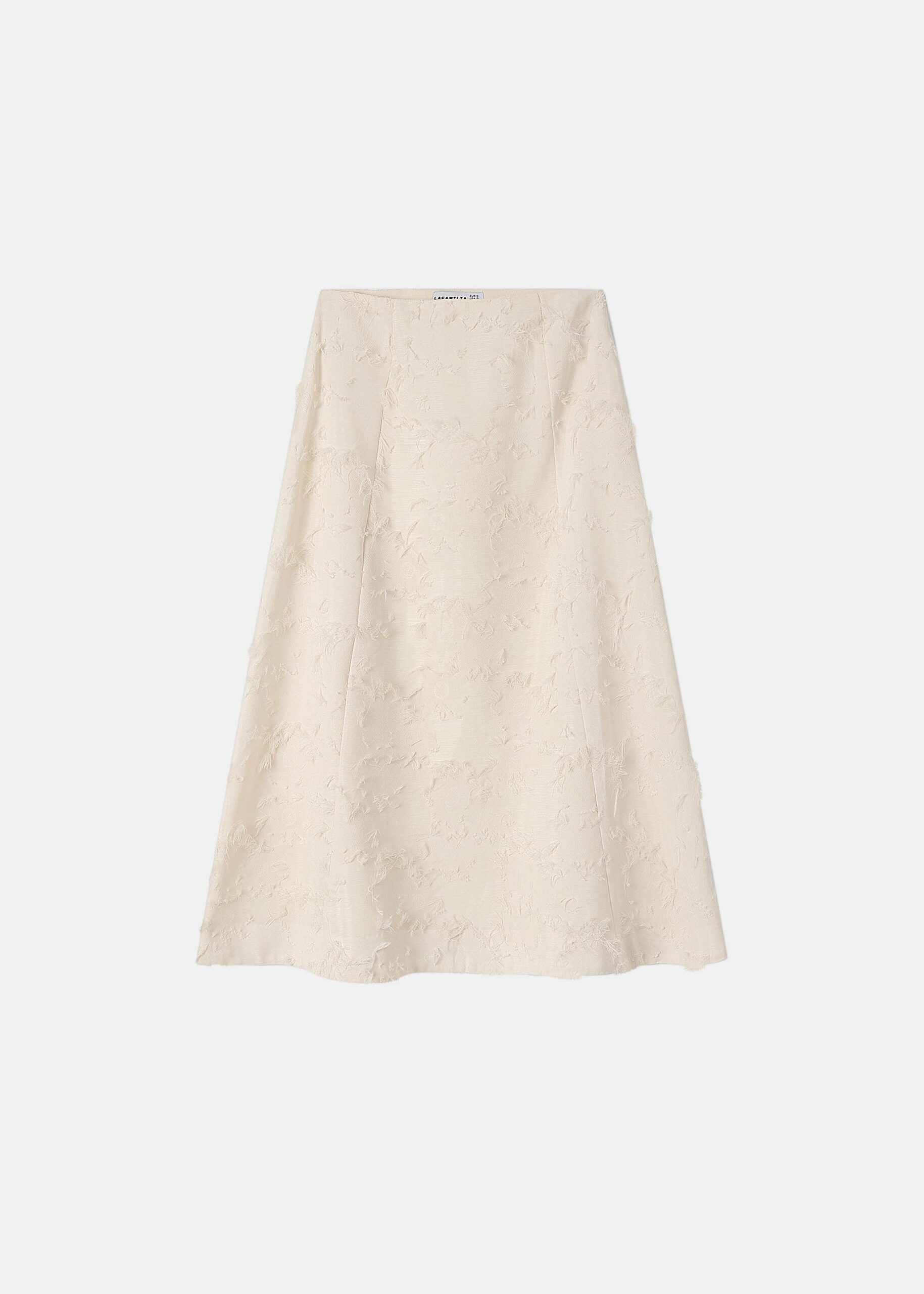 6126211013862-a Women Textured Midi Skirt - Image 1