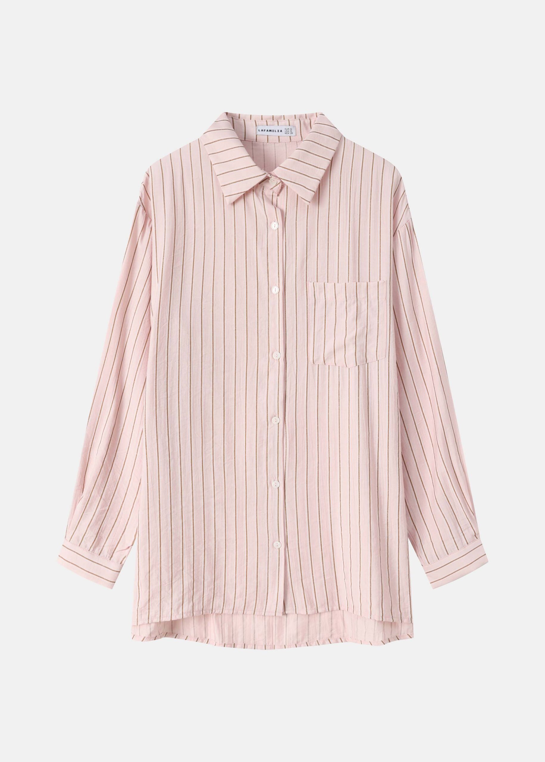 6126204055413-a Women Striped Classic Shirt - Image 1