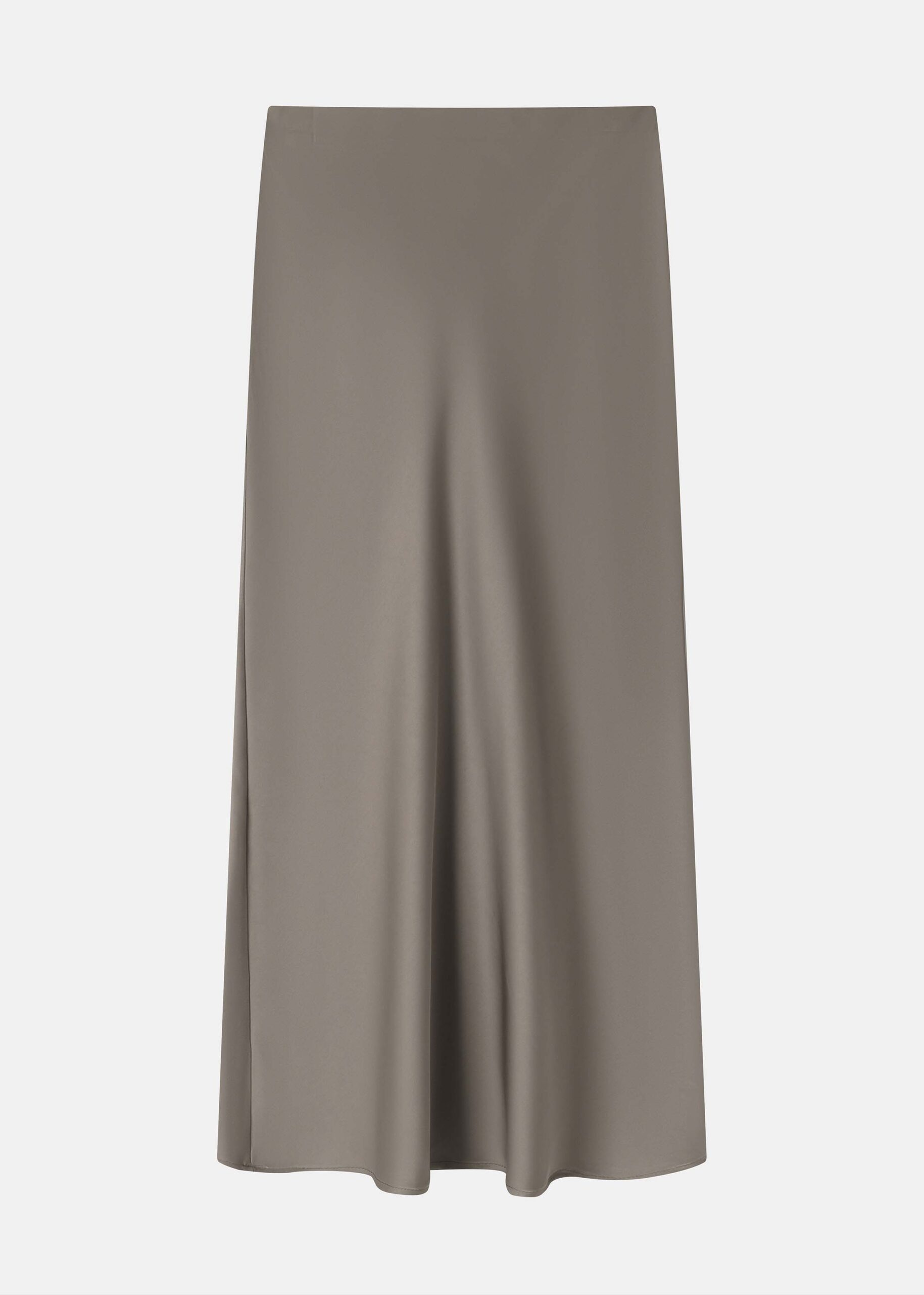 Women Satin Midi Skirt