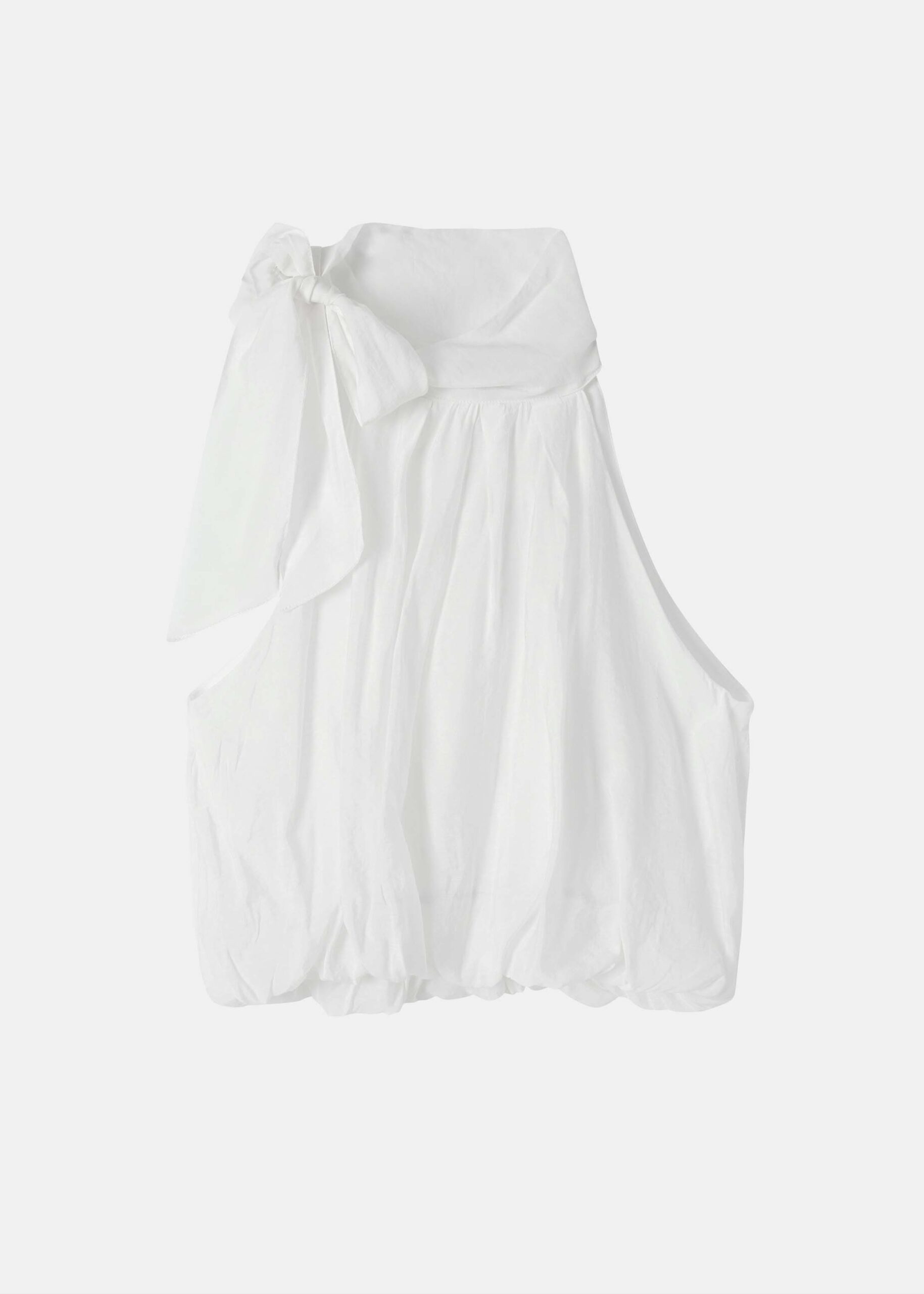 Women Sleeveless Pussy Bow Top