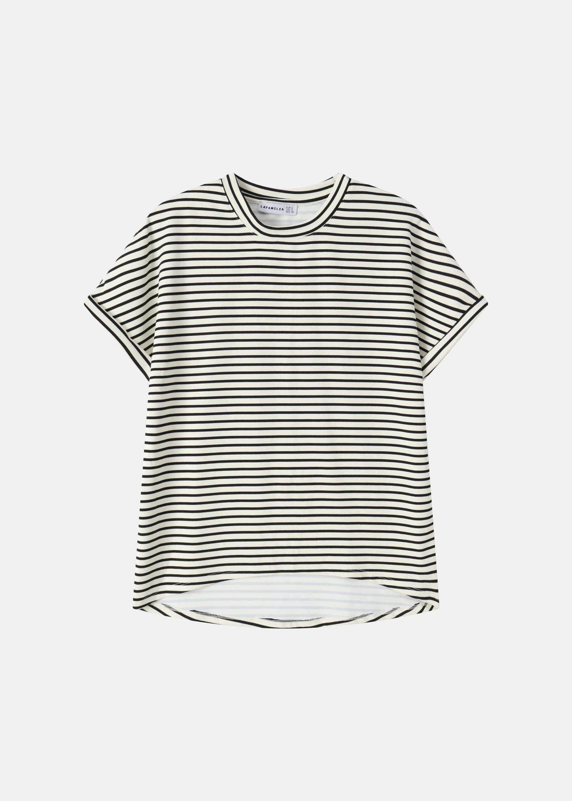 6126216048384-a Women Striped T-Shirt - Image 1