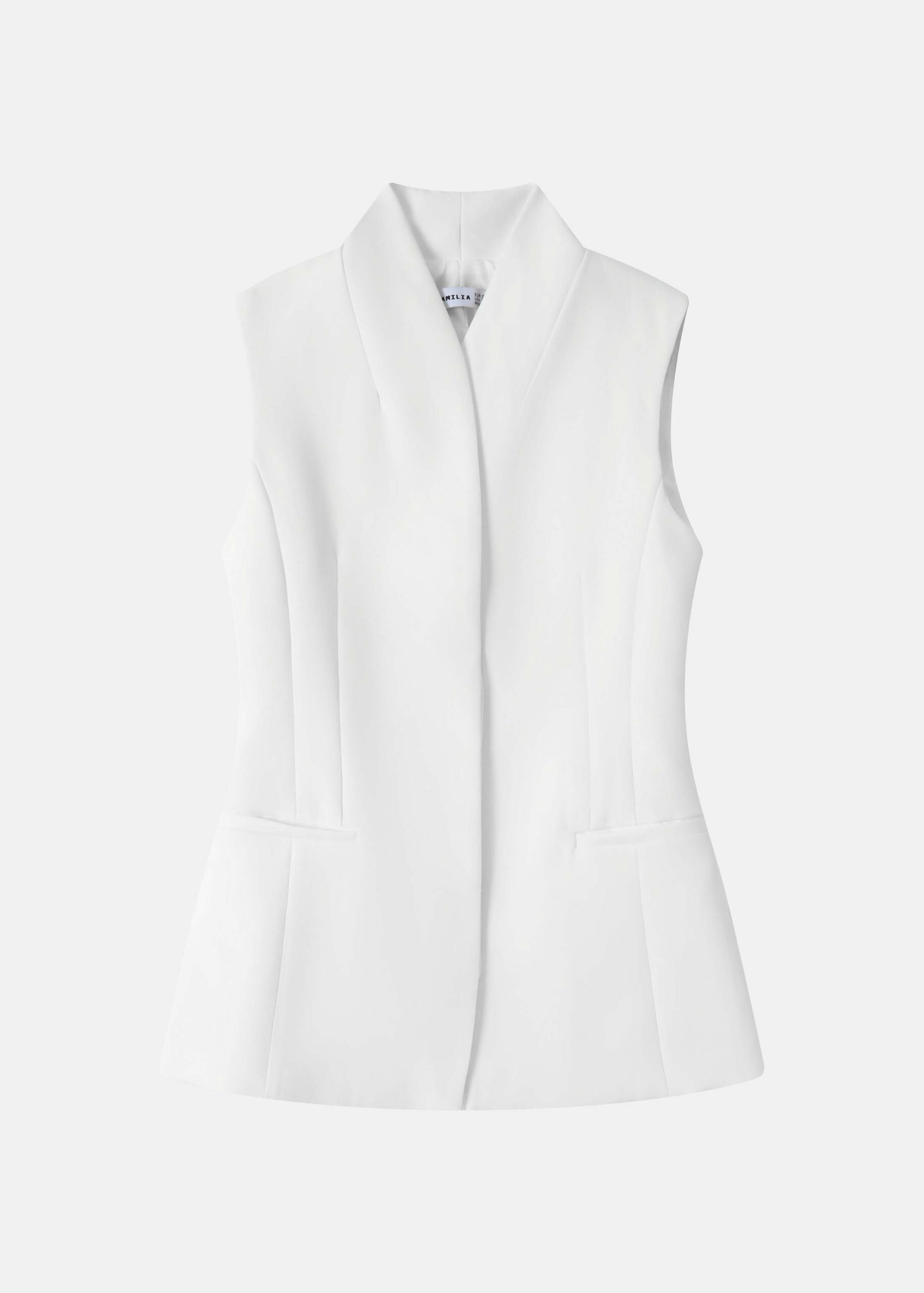 6126217035102-a Women Sleeveless Buttoned Vest - Image 1