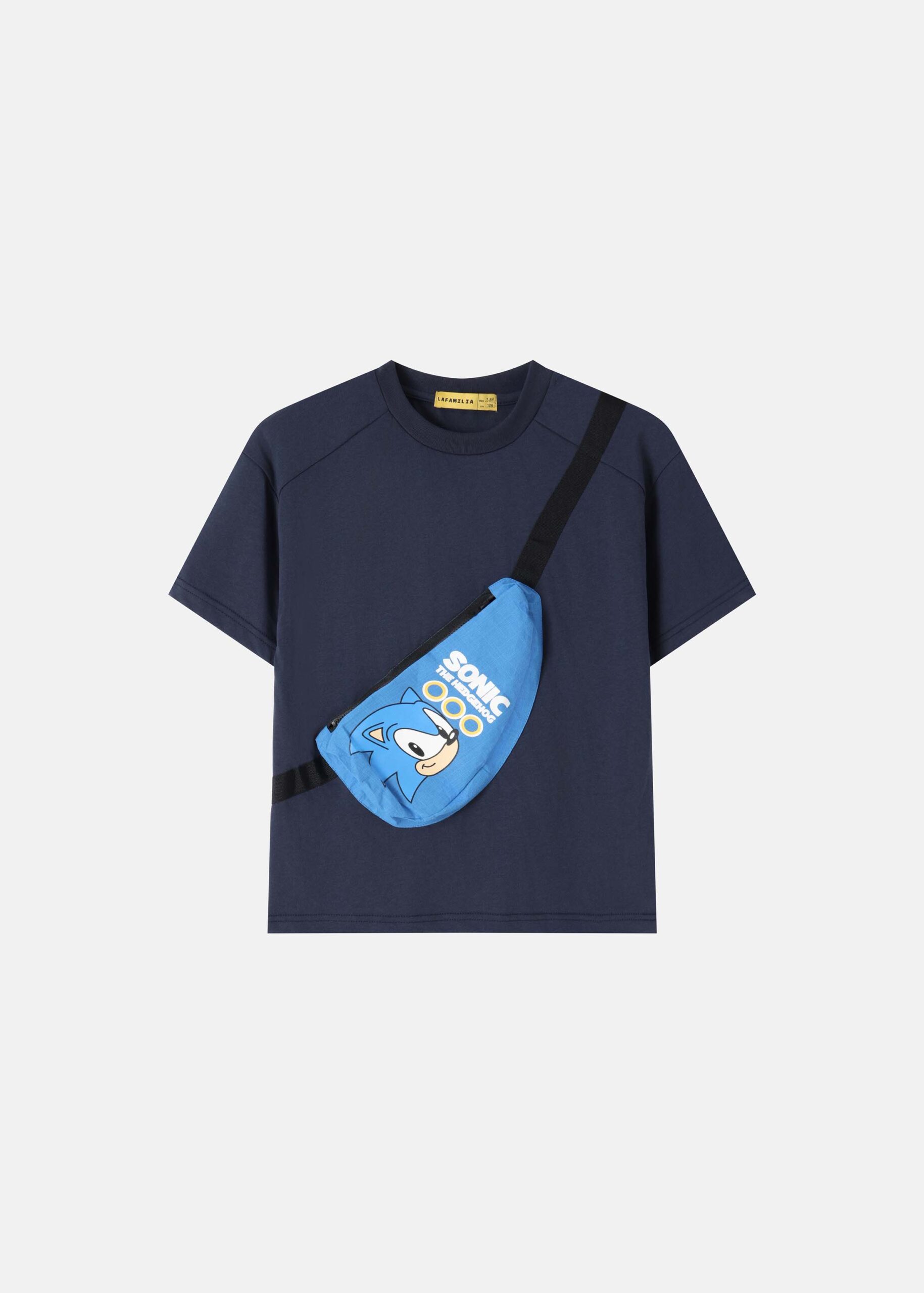6126316006208-a Kids Boy Built-in Crossbody Bag T-Shirt - Image 1