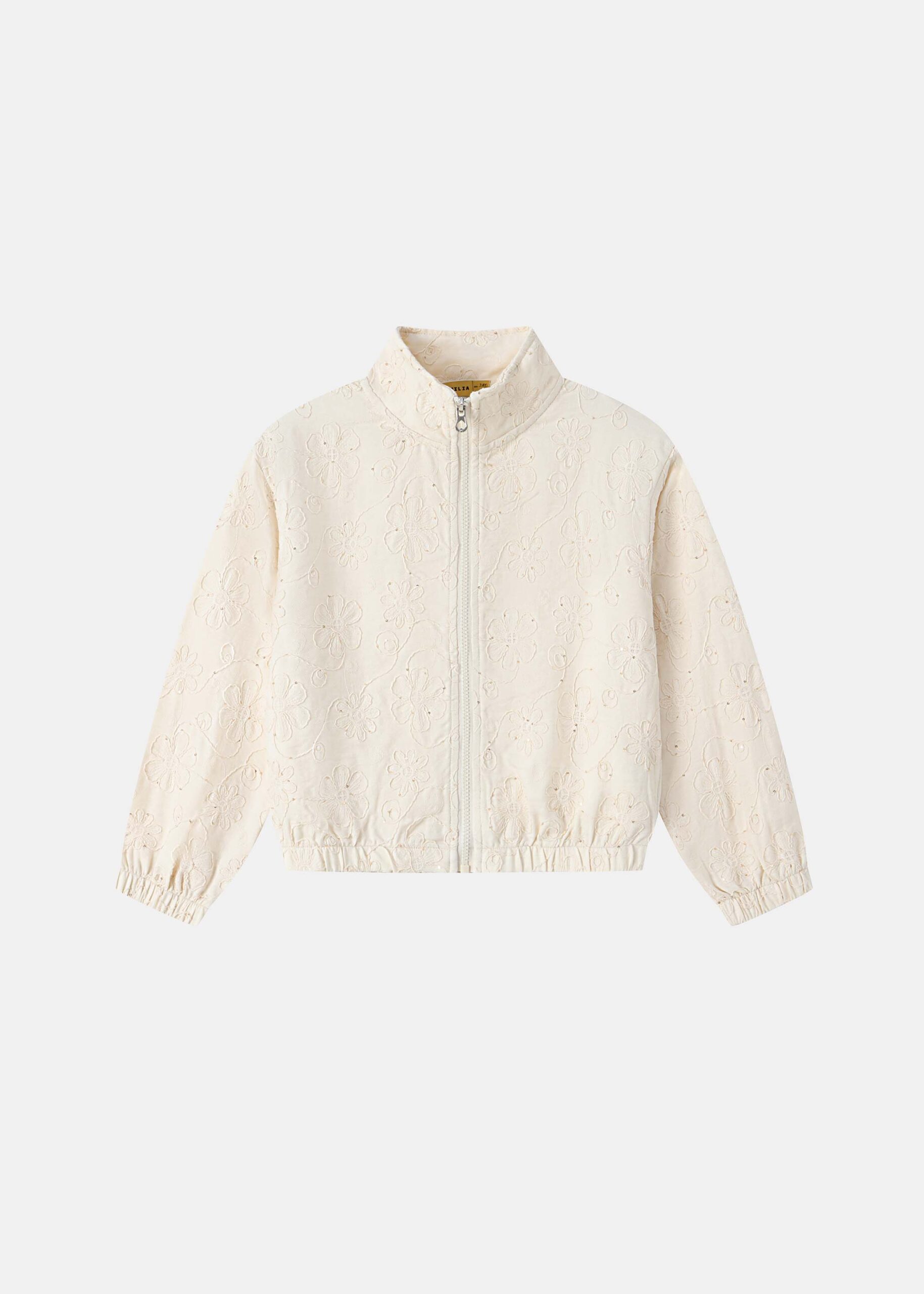 6126403018344-a Kids Girl Embroidered Jacket - Image 1