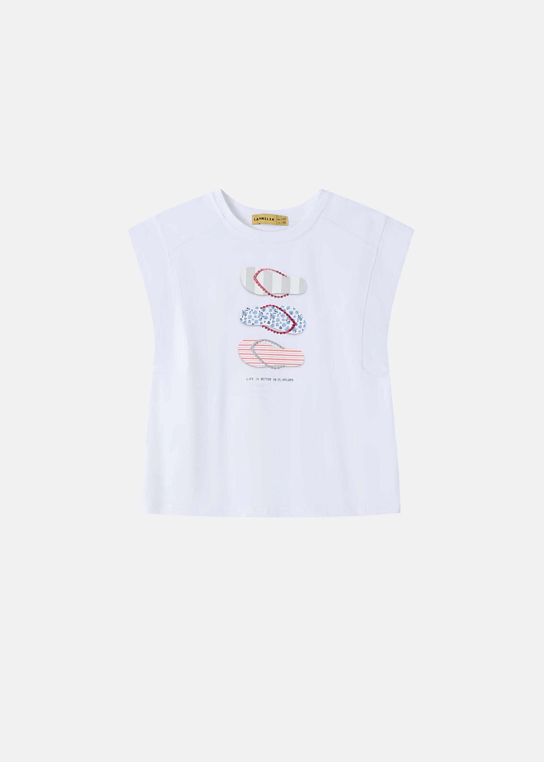 Kids Girl “Life is Better in Flipflops” Top