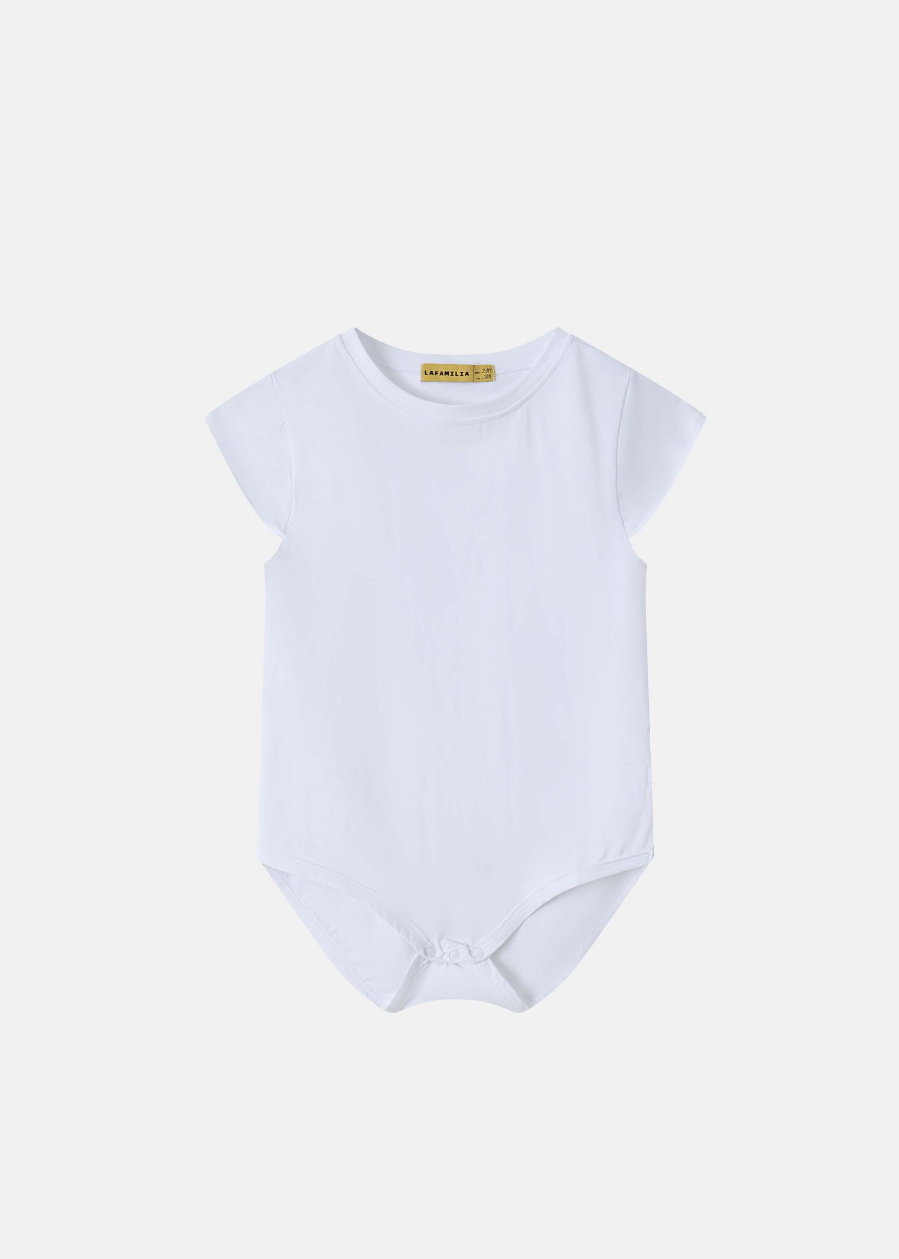 6126416020702-a Kids Girl Plain Bodysuit - Image 1