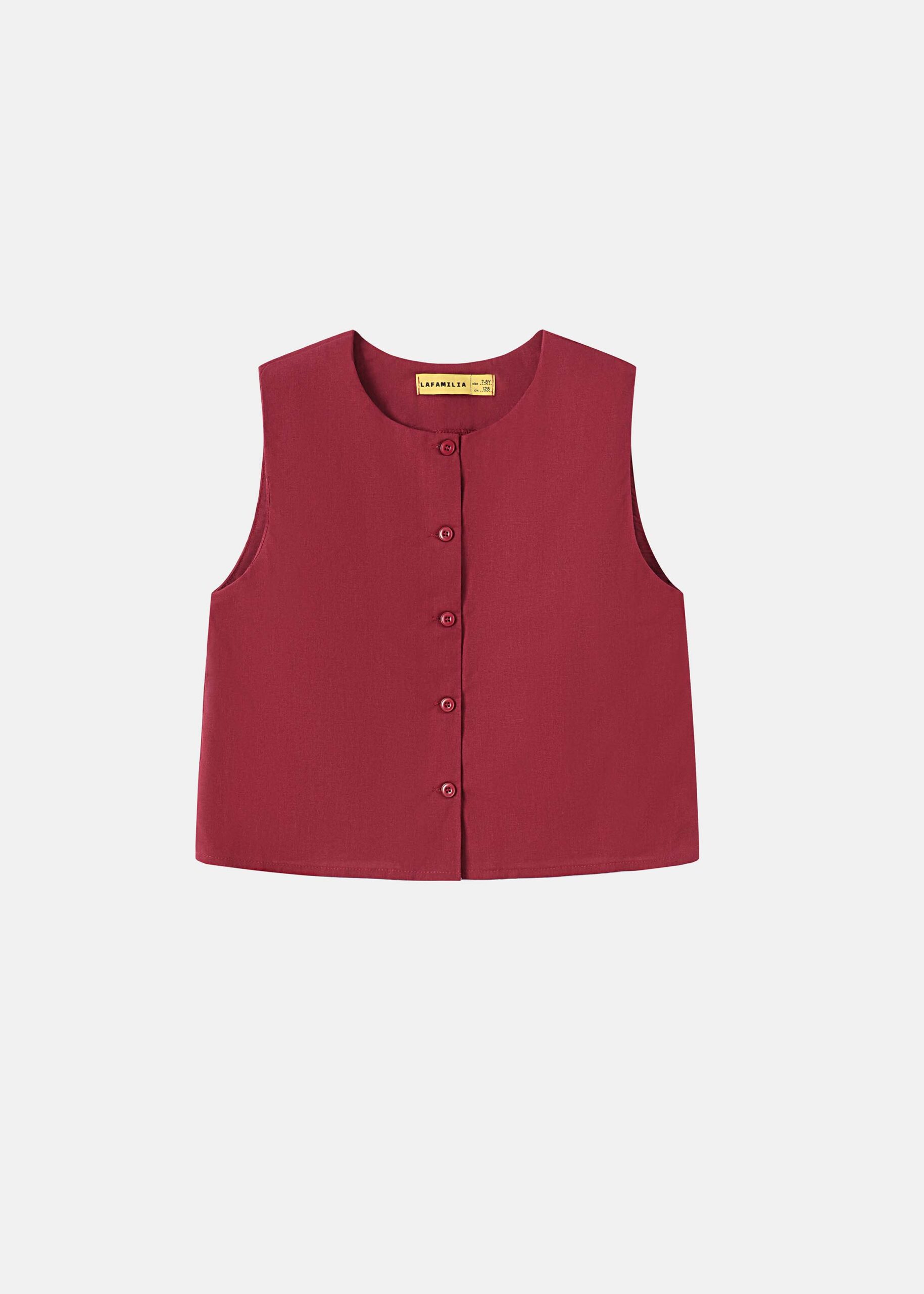 Kids Girl Plain Vest