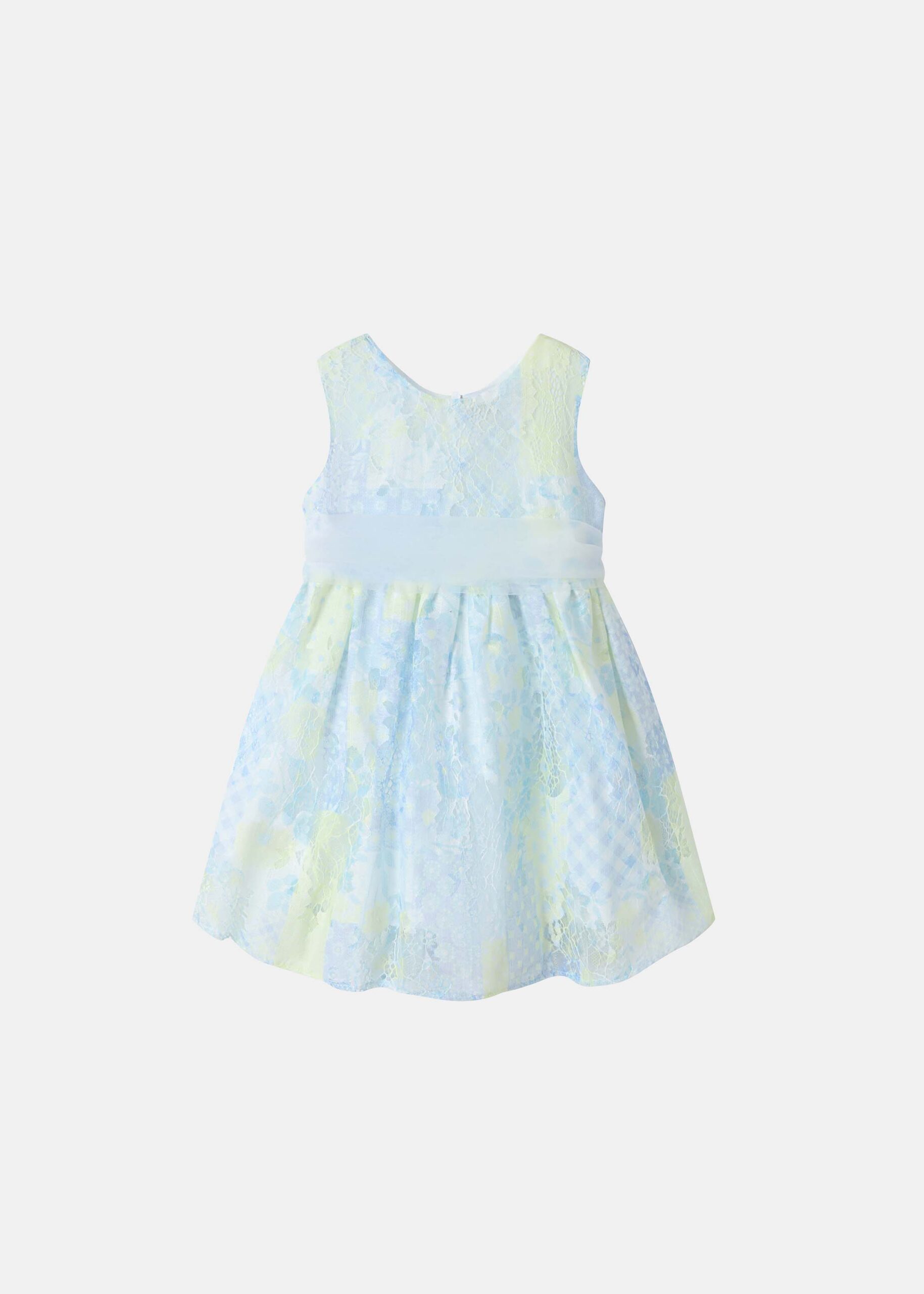 6225600034320-a Baby Girl Printed Short Dress - Image 1