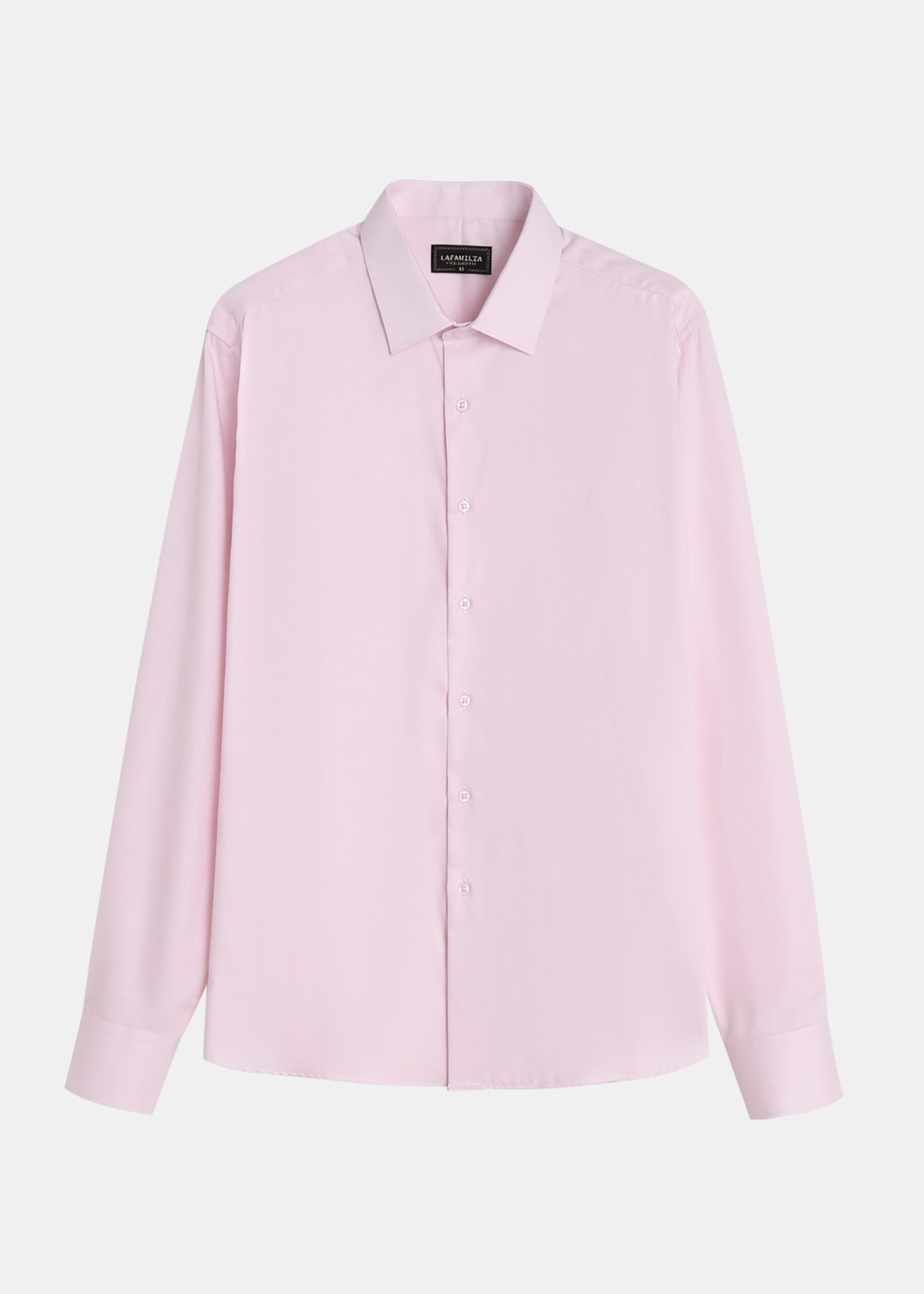 6126104015513-a Men Regular-Fit Plain Shirt - Image 1