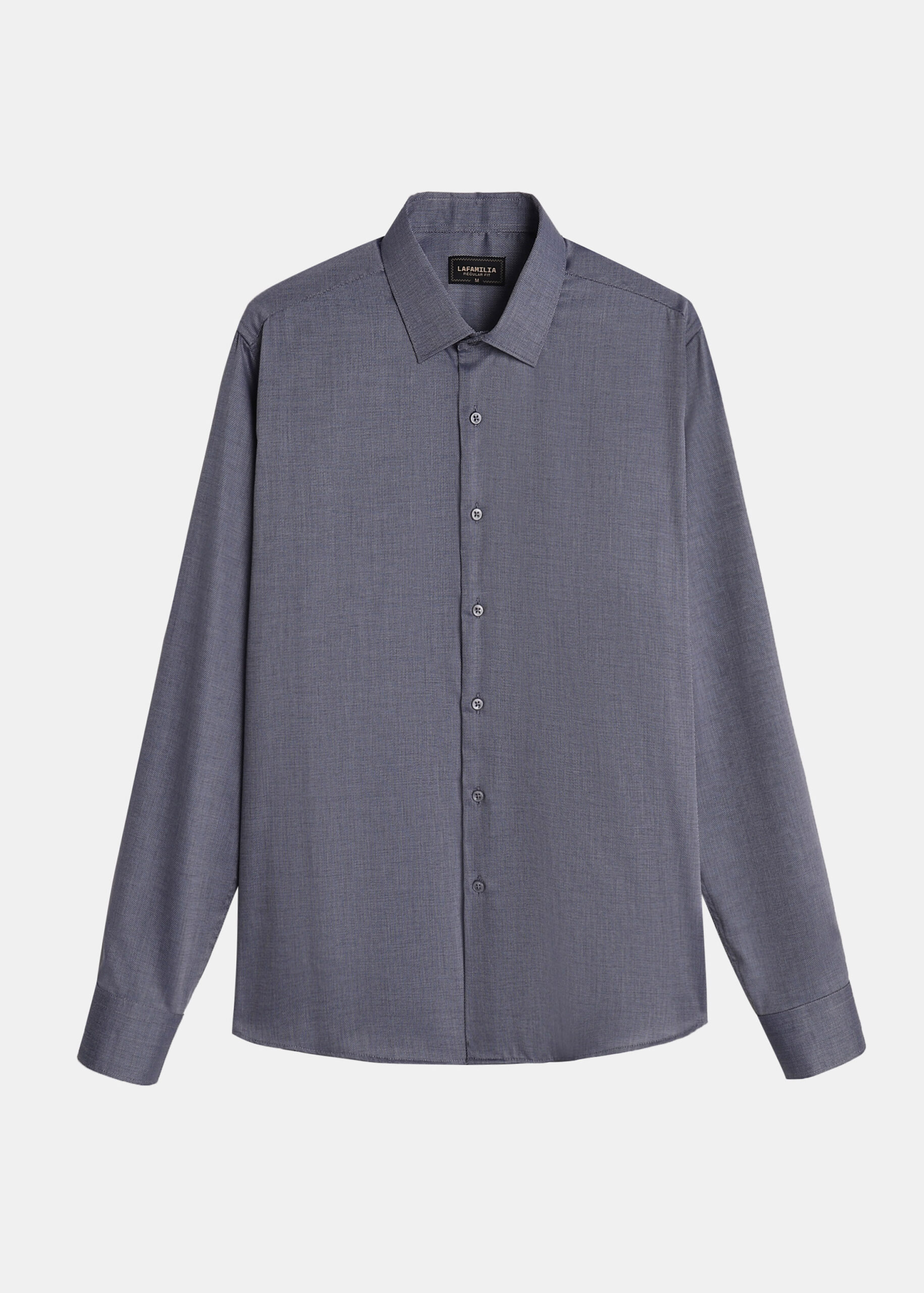 6126104016608-a Men Regular-Fit Plain Shirt - Image 1
