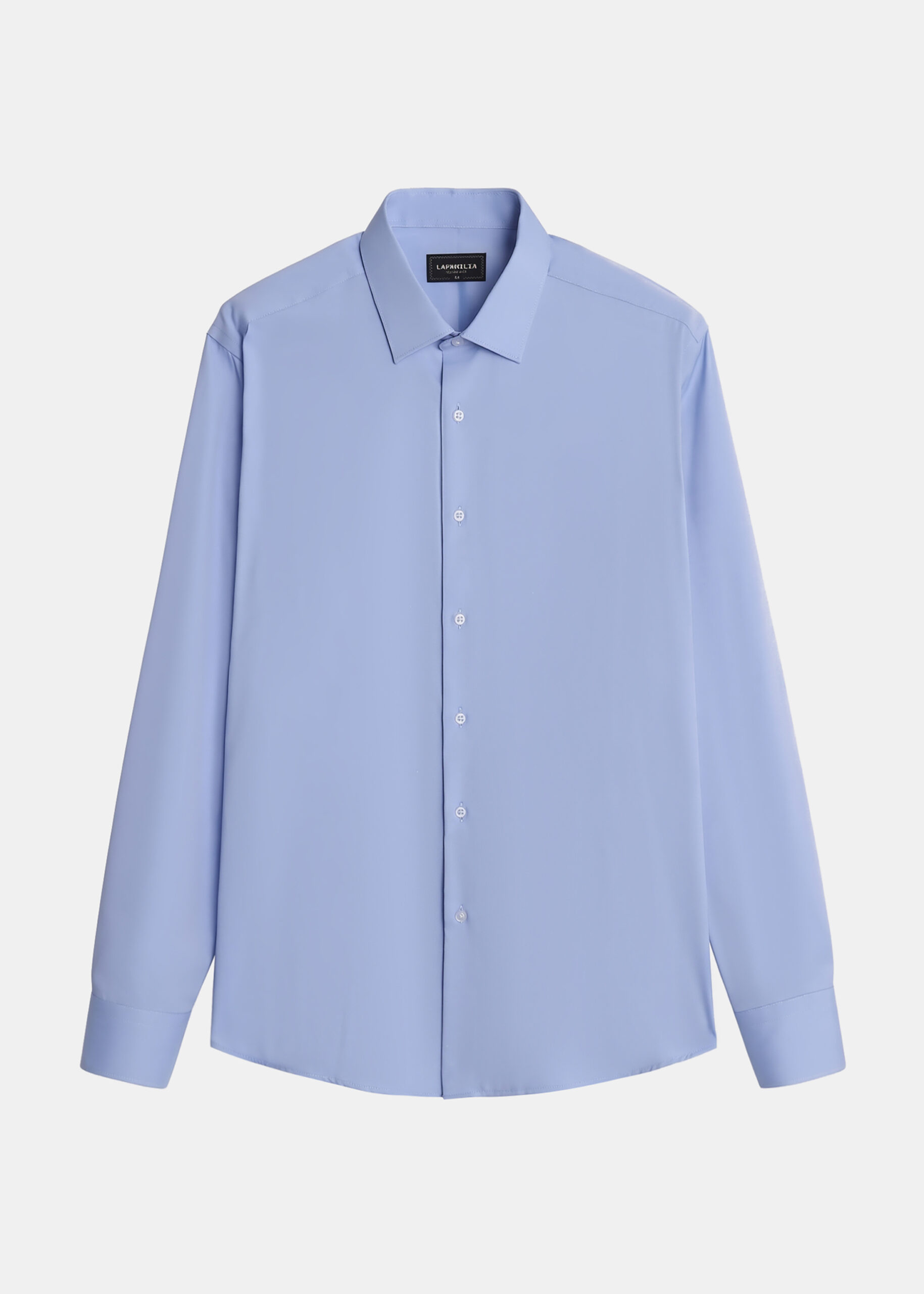 6126104017601-a Men Slim-Fit Plain Shirt - الصورة 1