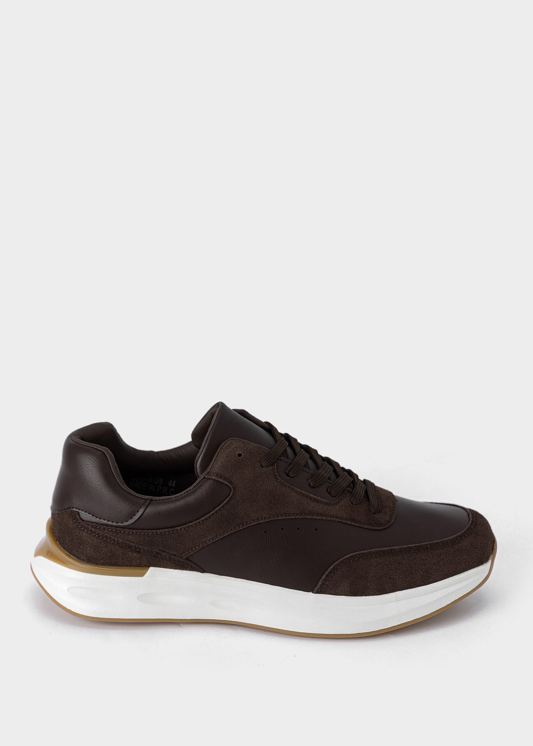 6126113003542-a Men Suede and Leather Trainers - الصورة 1