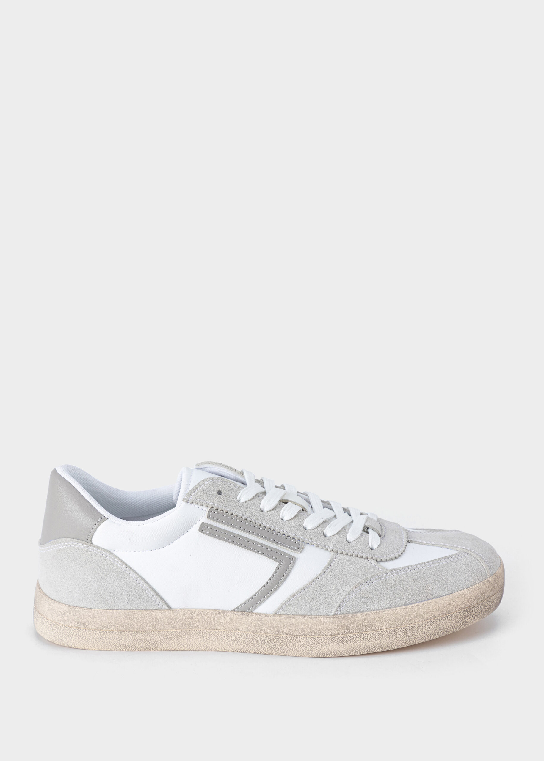 Men Suede and Fabric Trainers